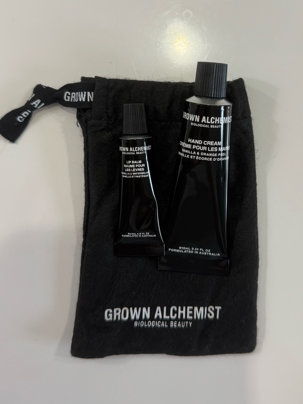 Grown Alchemist Hand Cream and Lip Balm Set